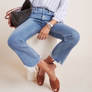 3x1 Easton High-Rise Cropped Flare Jeans Sz 25